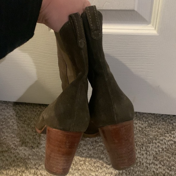 Cole Haan Green Suede Bootie 8.5 - Picture 2 of 3